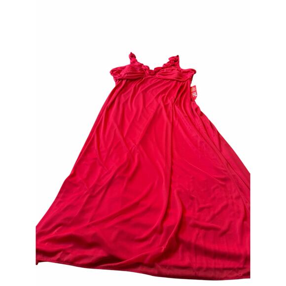 NWT Olivia Matthews Red Gown with Floral Embellishment - 2X - Picture 8 of 12